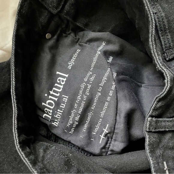 Habitual Black Midi Skirt Size 4/27 - Picture 7 of 8